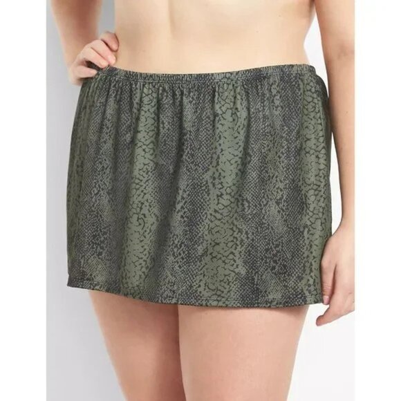 Lane Bryant Slitted Swim Skirt 20 - Picture 2 of 3